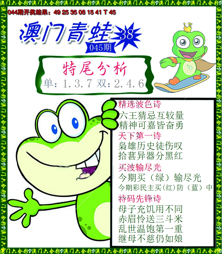2025045期青蛙系列38