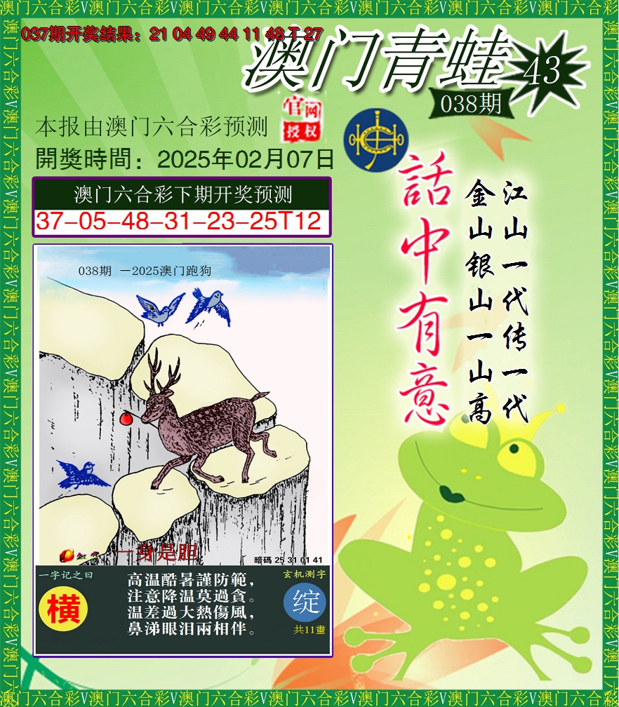 2025038期青蛙系列43