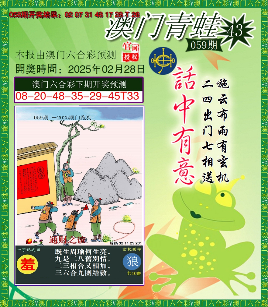 2025059期青蛙系列43