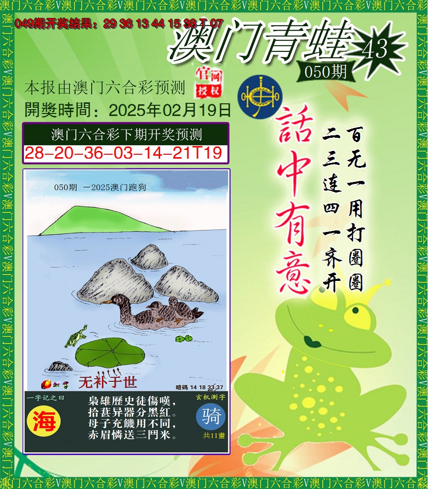 2025050期青蛙系列43