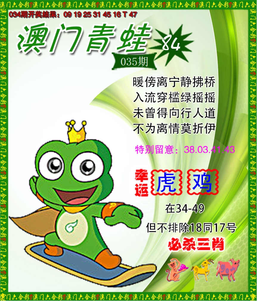 2025035期青蛙系列84