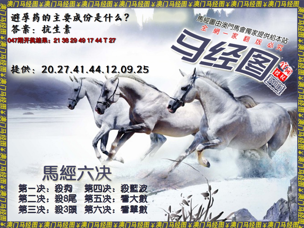 2025048期马经系列7