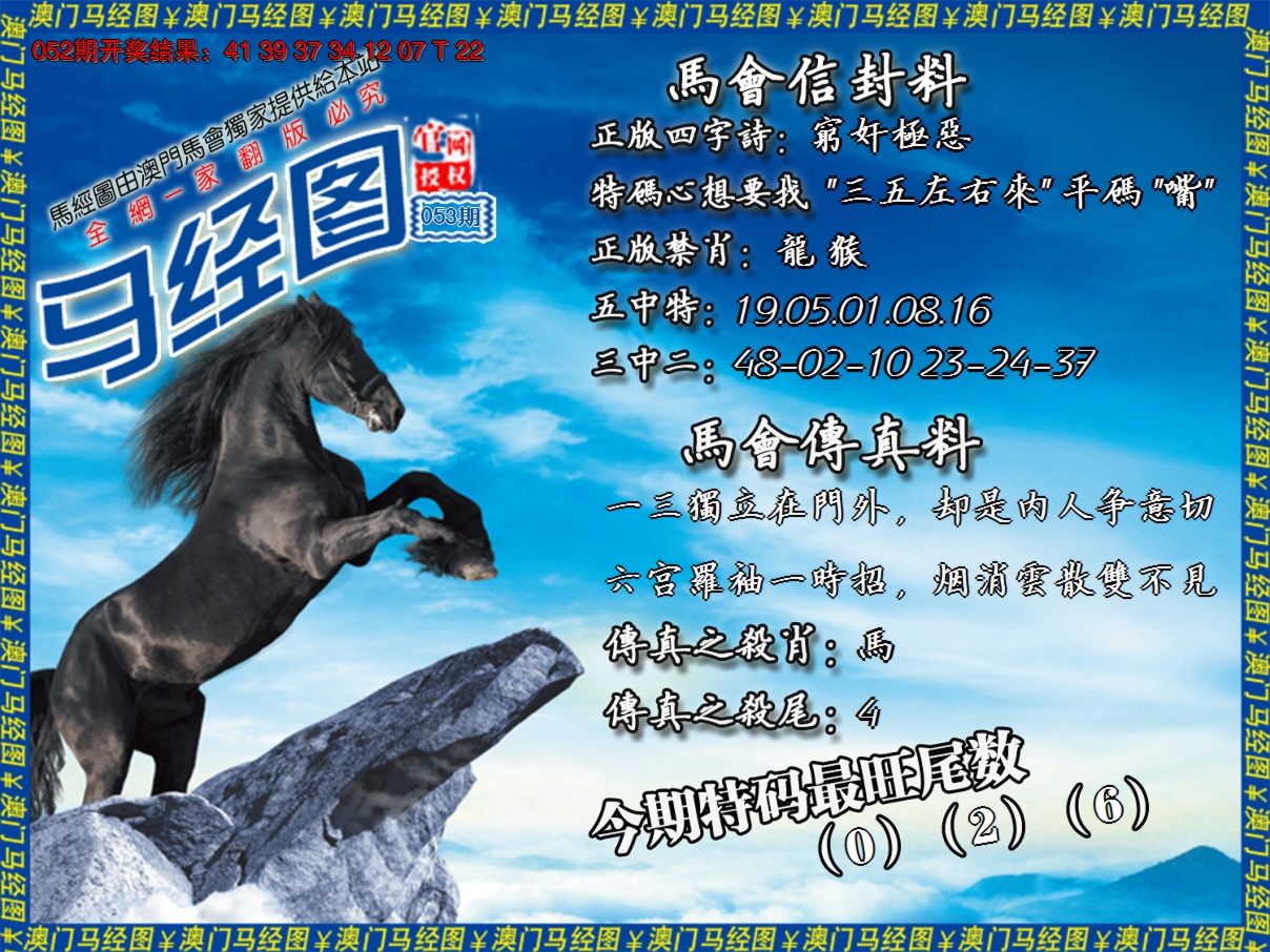2025053期马经系列8