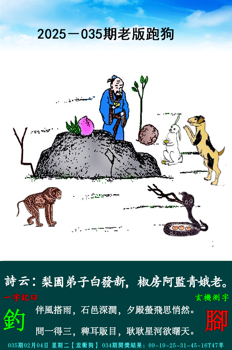 2025035期老跑狗图