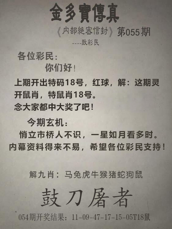 2025055期金多宝传真