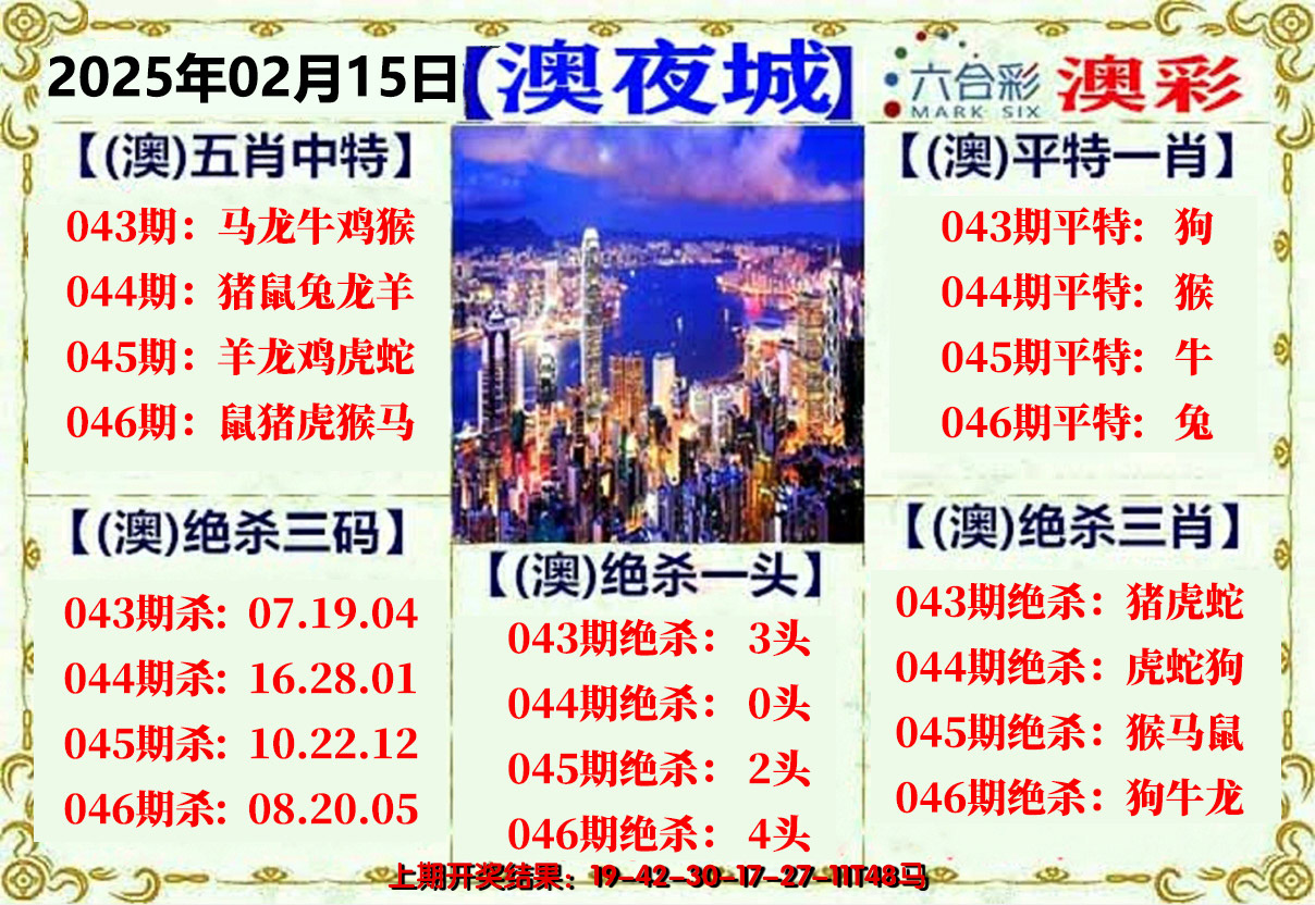 2025046期澳门夜城
