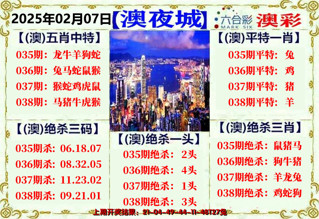 2025038期澳门夜城
