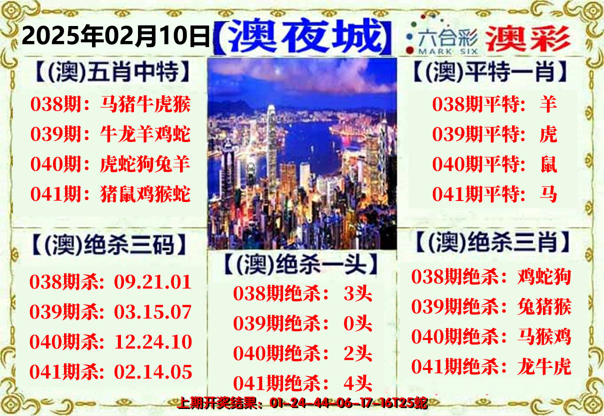 2025041期澳门夜城