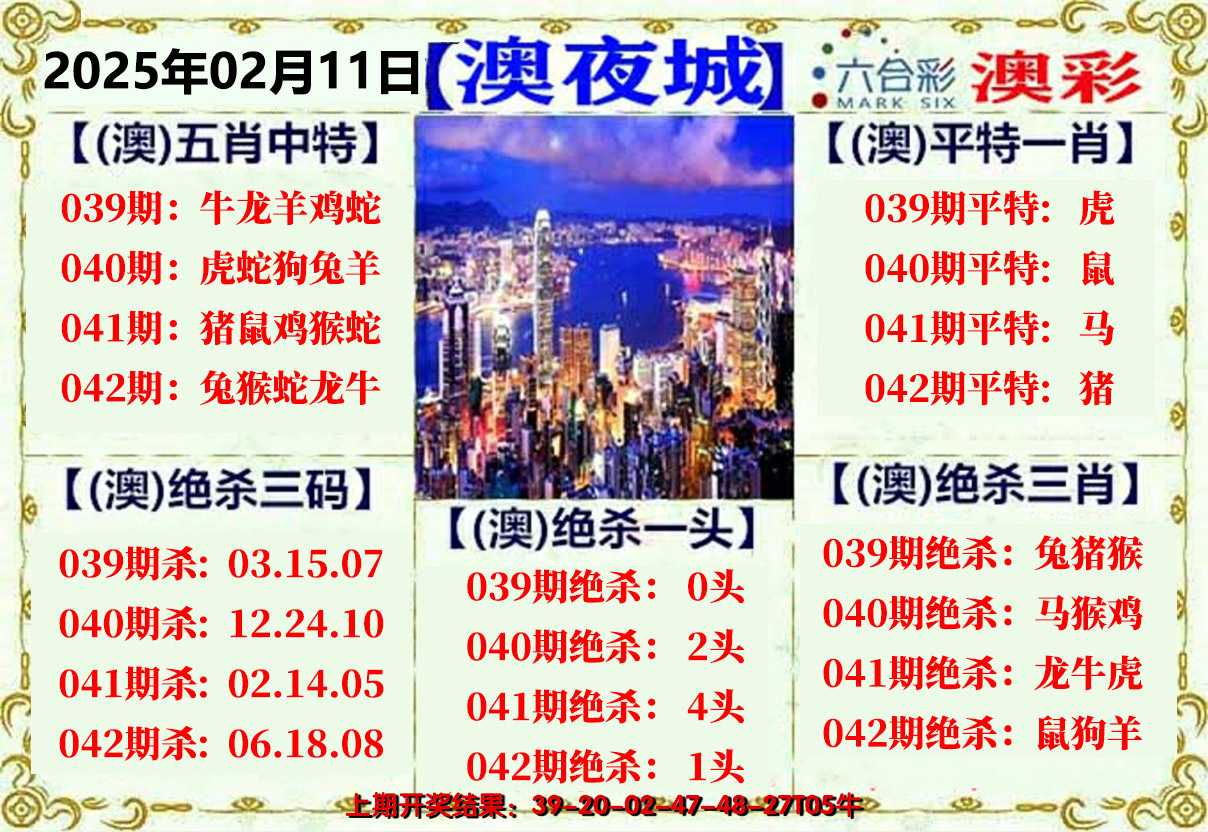 2025042期澳门夜城