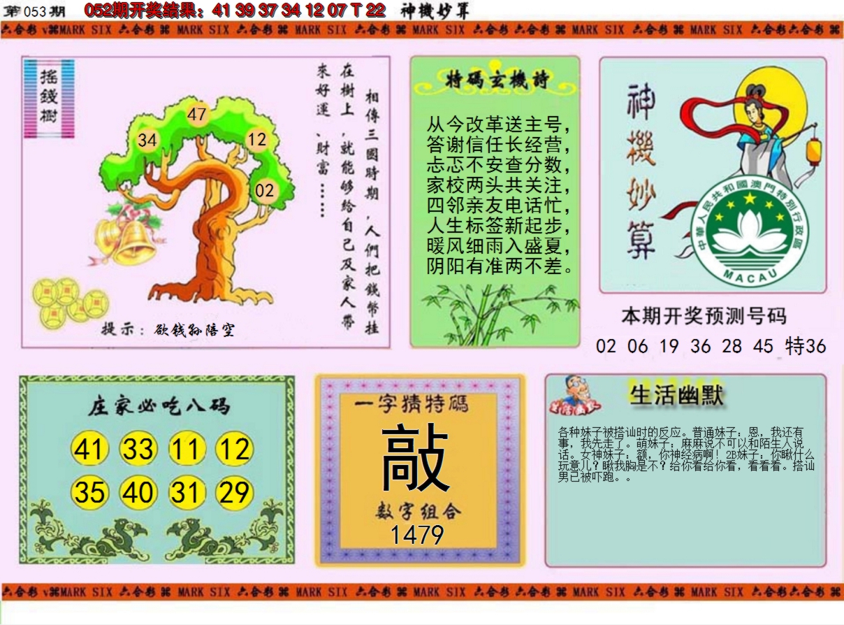 2025053期神机妙算