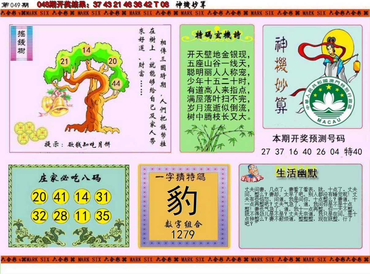 2025049期神机妙算