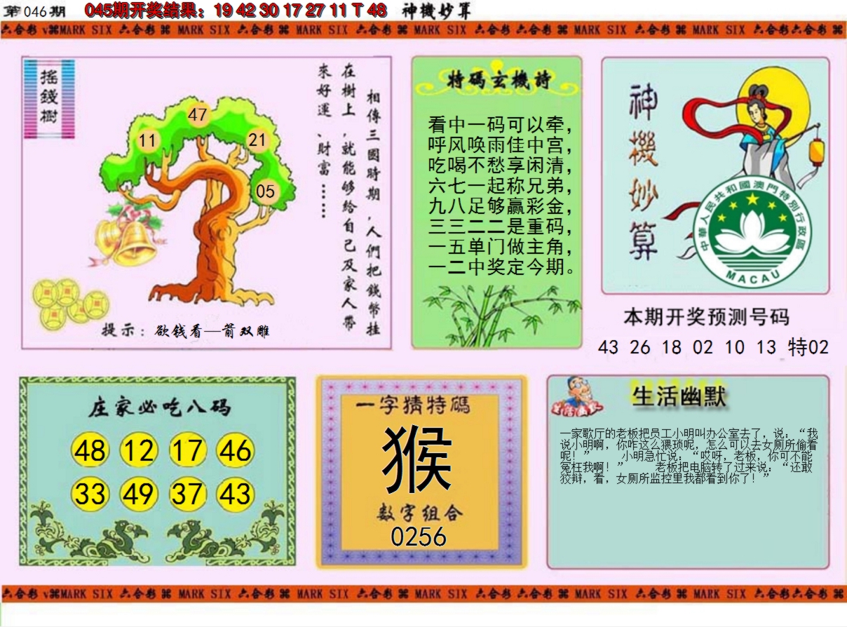 2025046期神机妙算