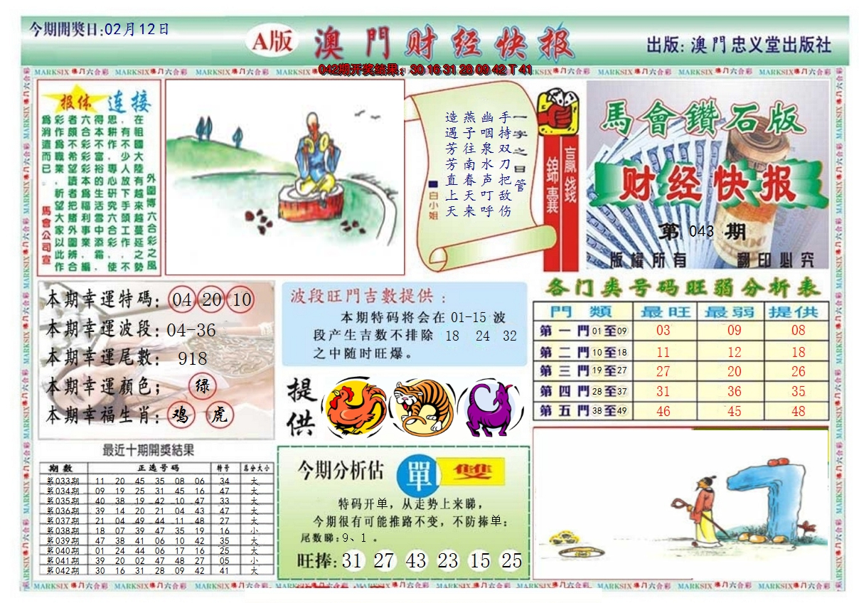 2025043期澳门财经快报