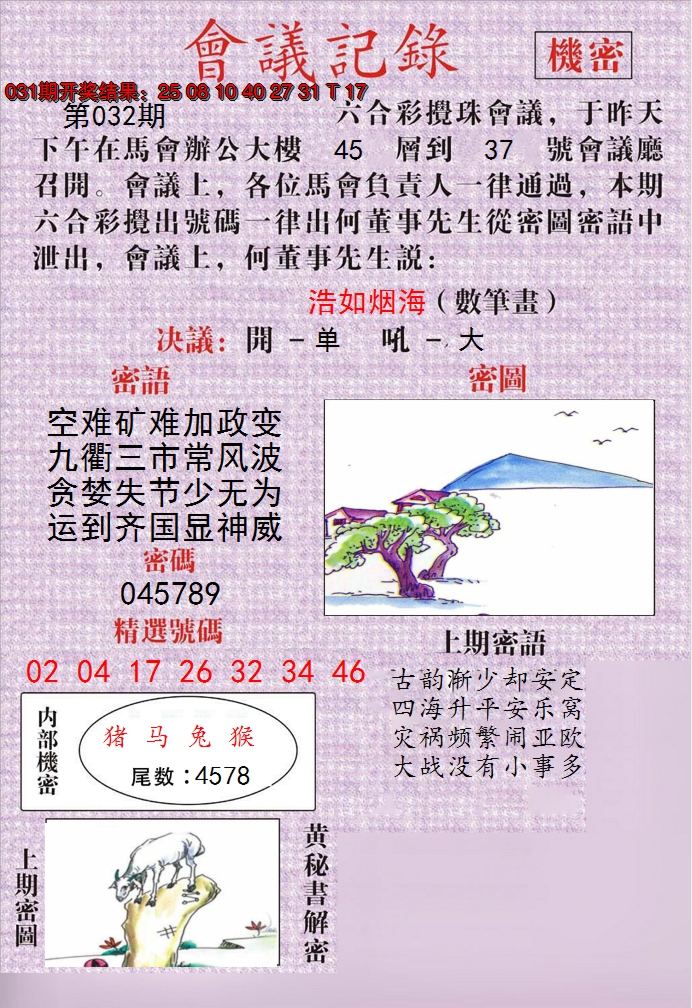 2025032期澳门会议记录