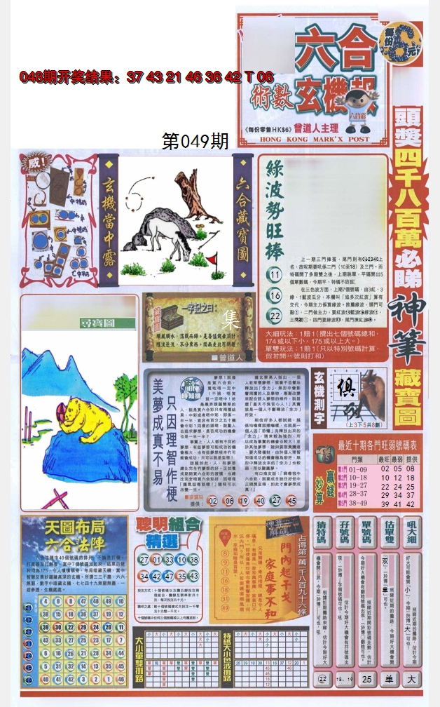 2025049期六合玄机报