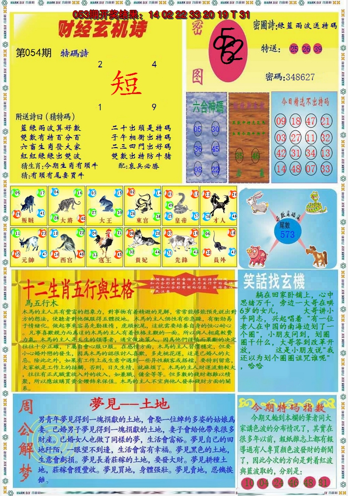 2025054期九龍财经B(推荐)
