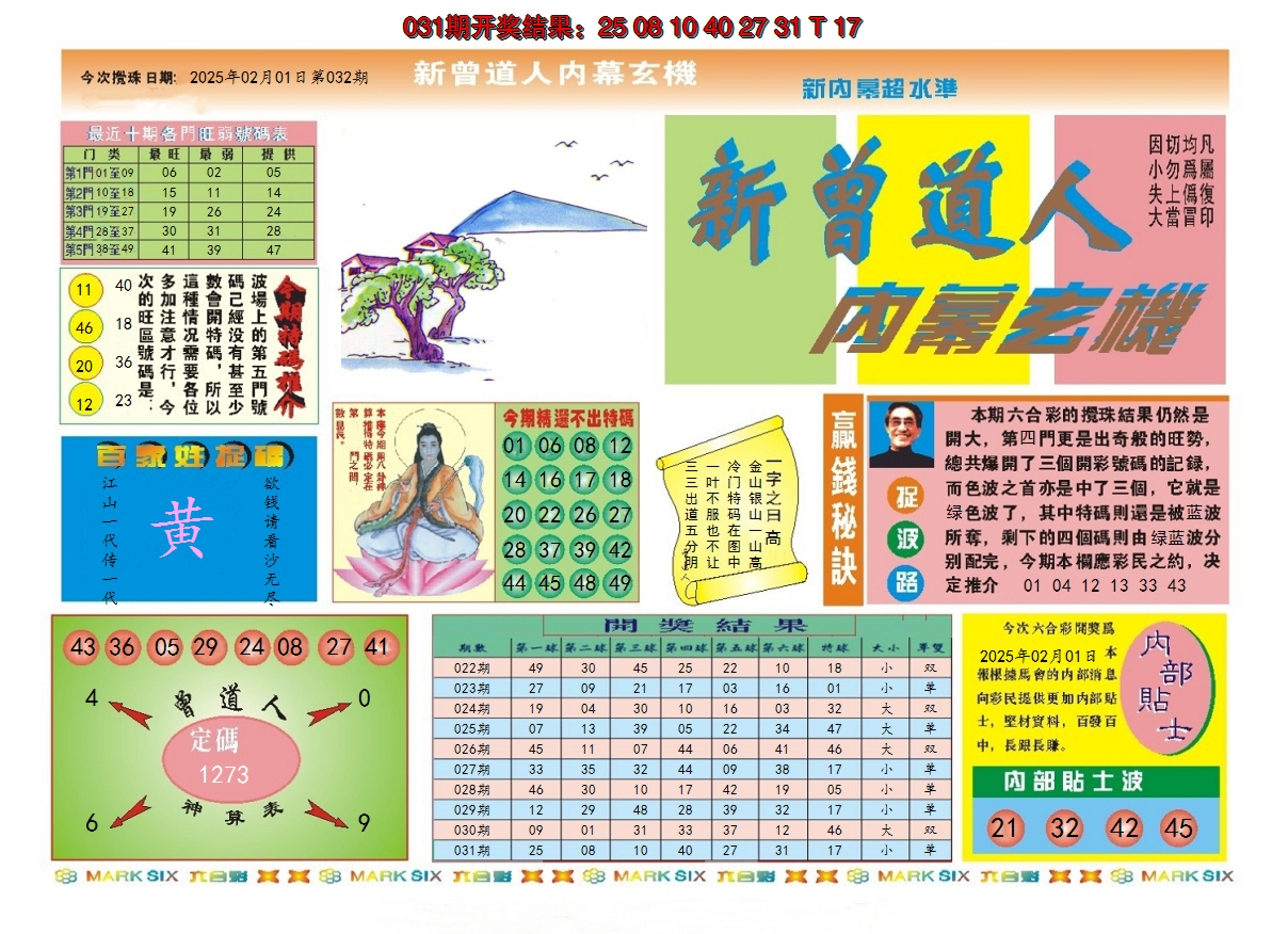 2025032期新曾道人内幕A