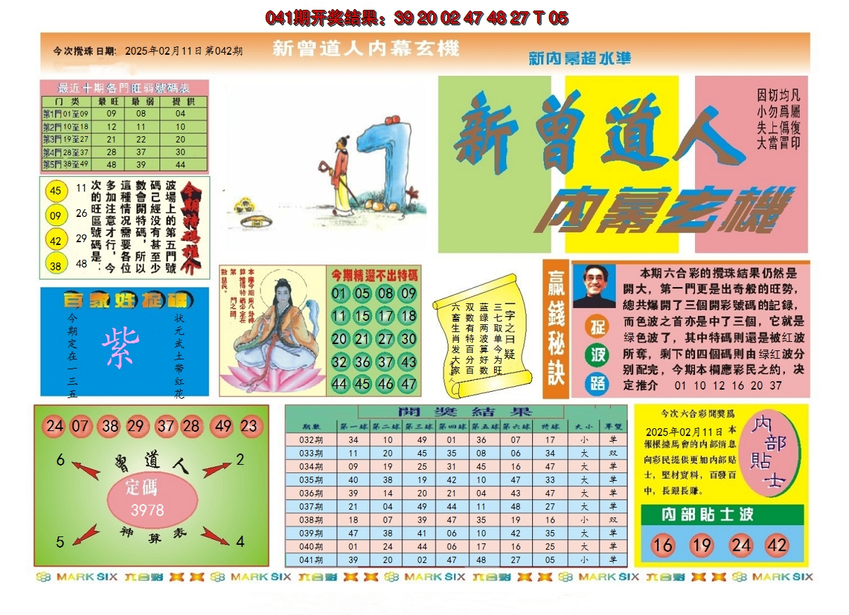 2025042期新曾道人内幕A