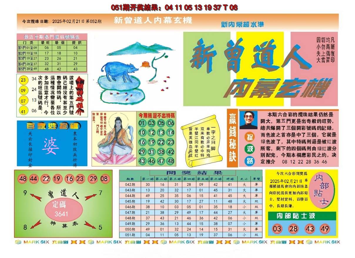 2025052期新曾道人内幕A