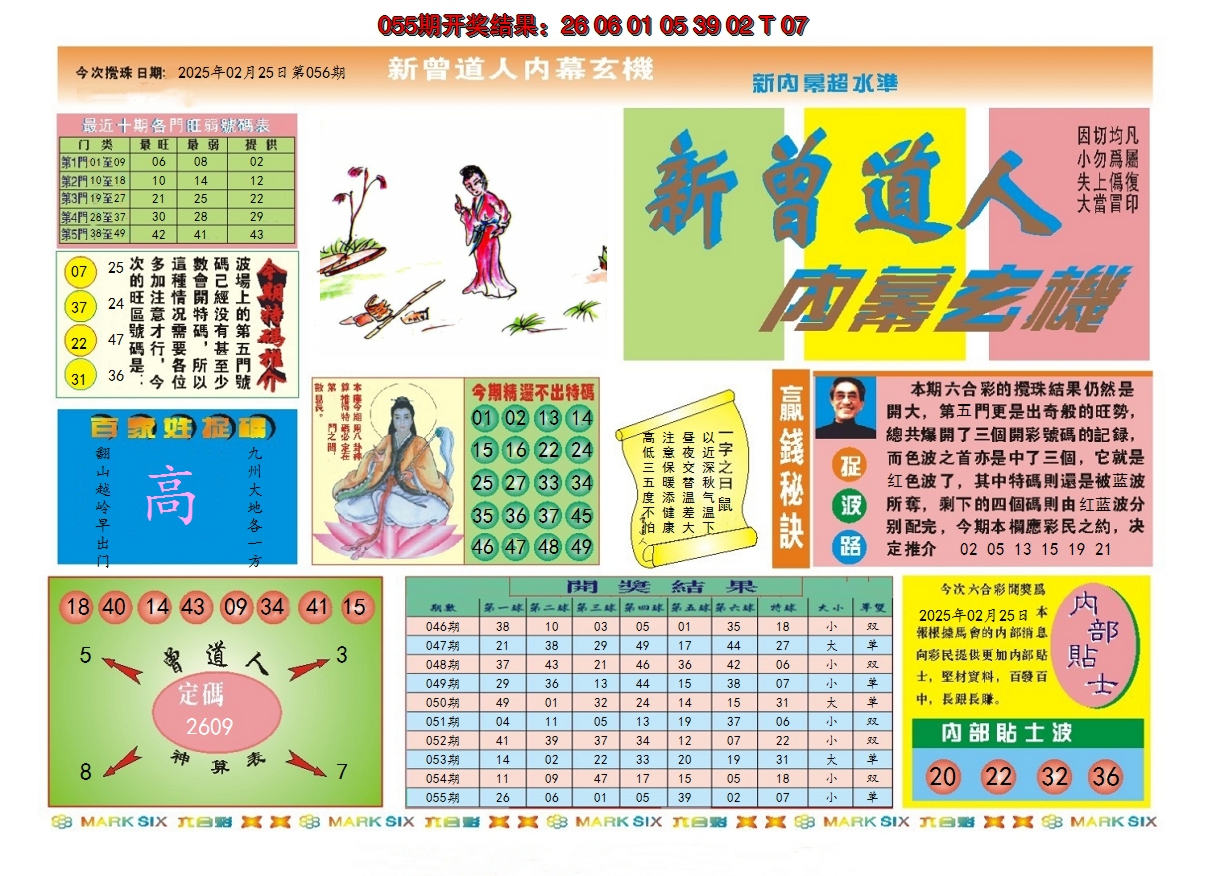 2025056期新曾道人内幕A