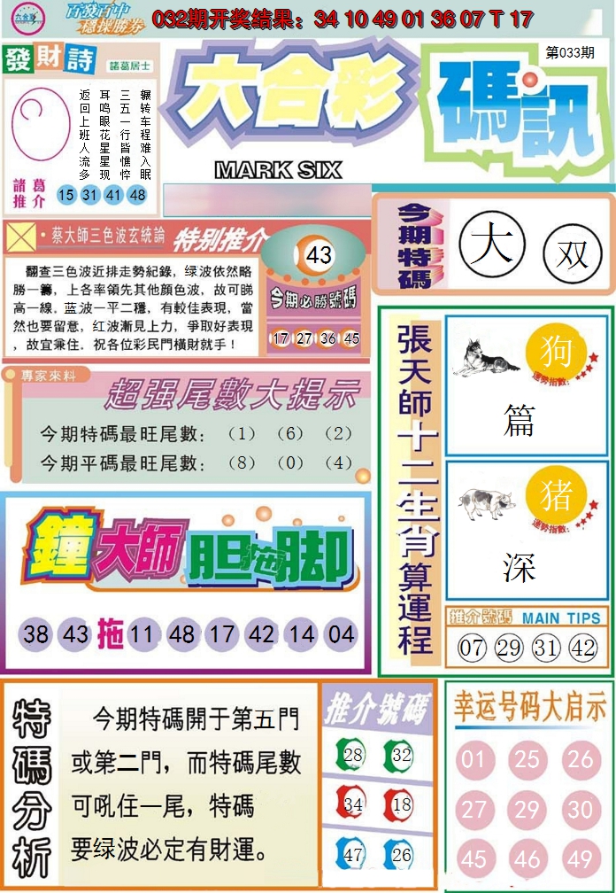 2025033期六合码讯