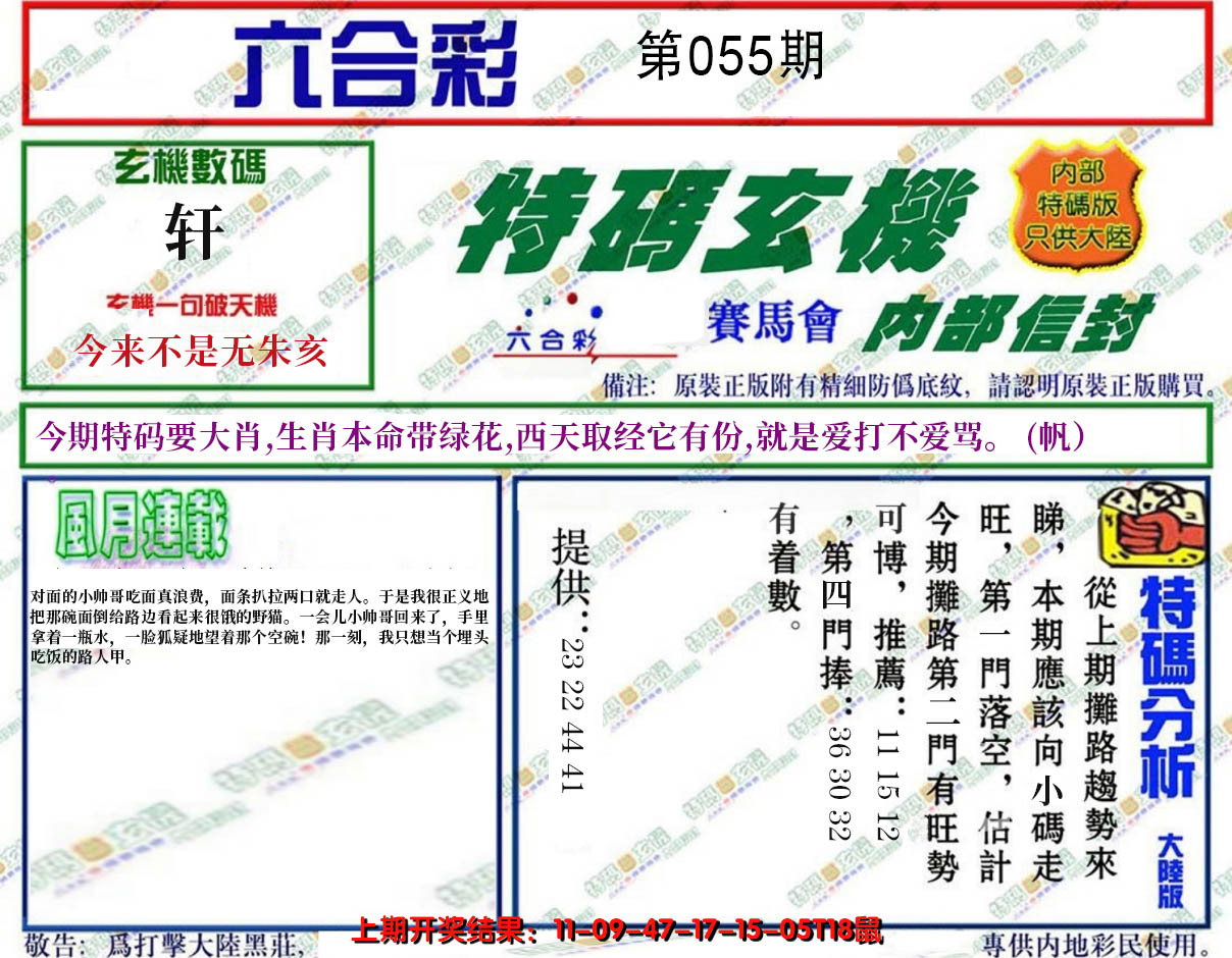 2025055期特码玄机