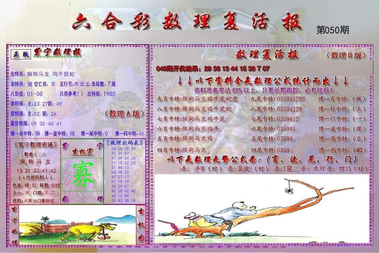 2025050期数理复活报