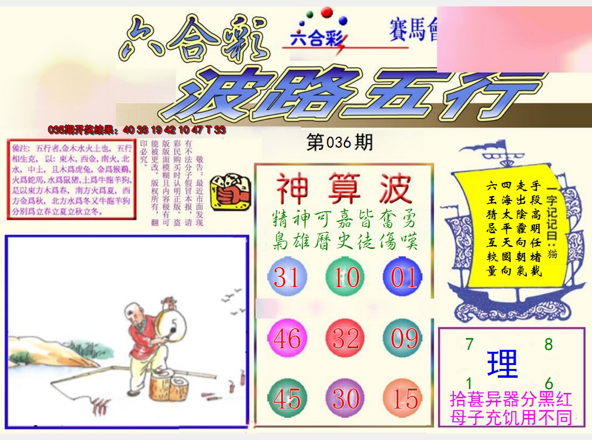 2025036期波路五行