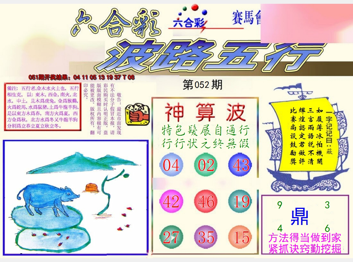 2025052期波路五行