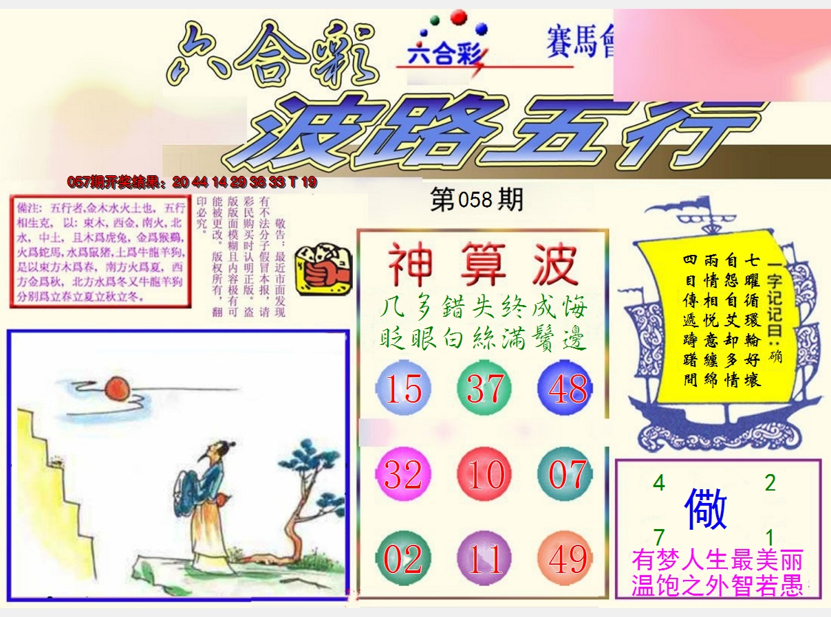 2025058期波路五行