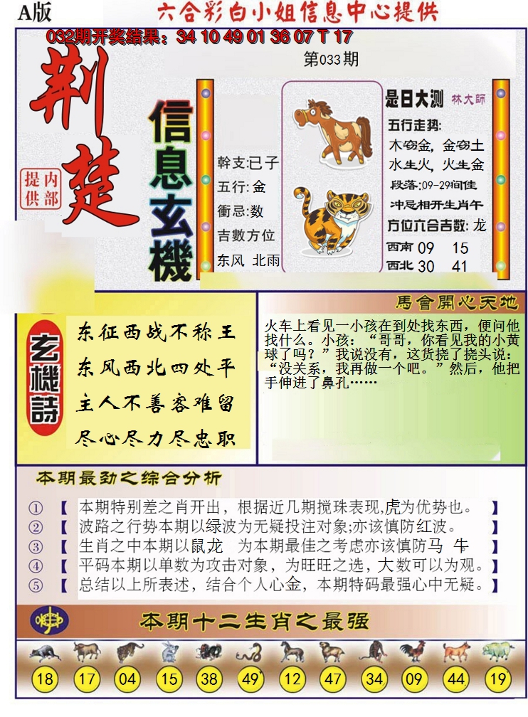 2025033期荆楚信息玄机A