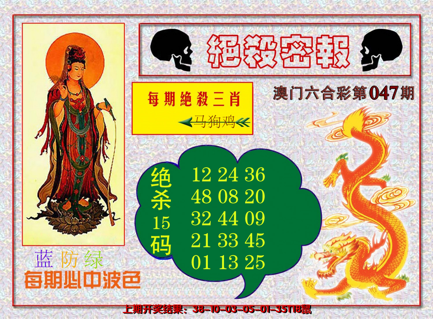 2025047期绝杀密报