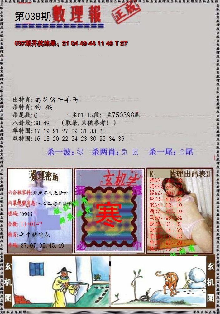 2025038期数理报