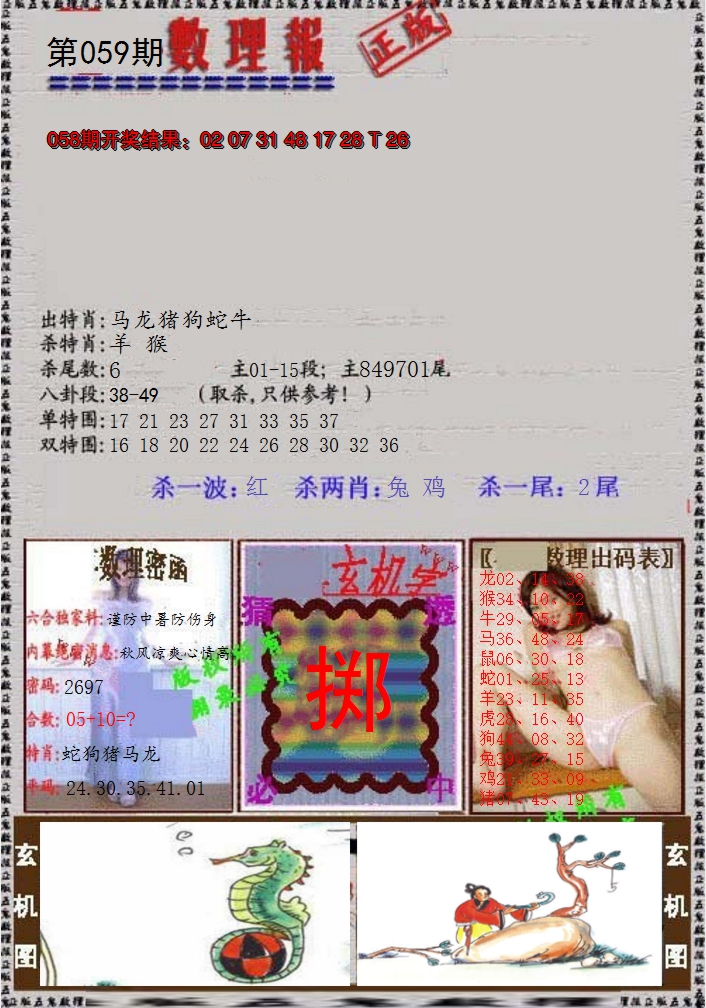 2025059期数理报