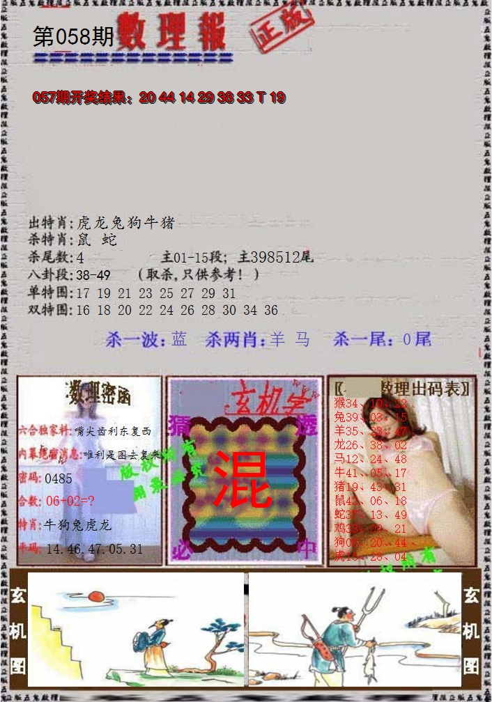 2025058期数理报