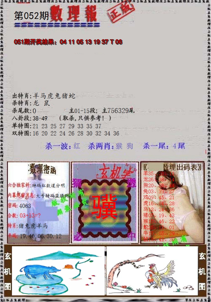 2025052期数理报