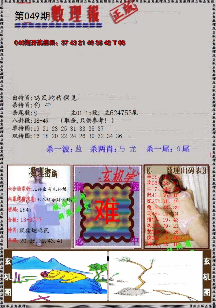 2025049期数理报