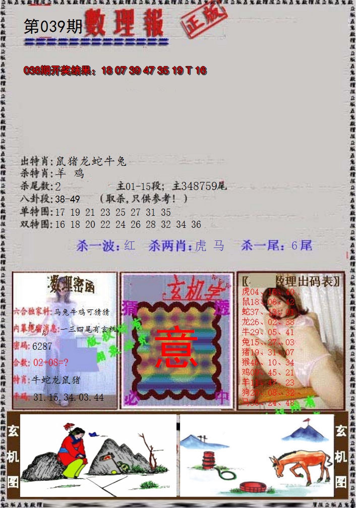 2025039期数理报