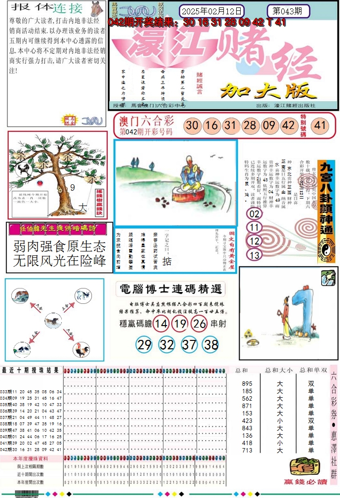2025043期濠江赌经A加大版