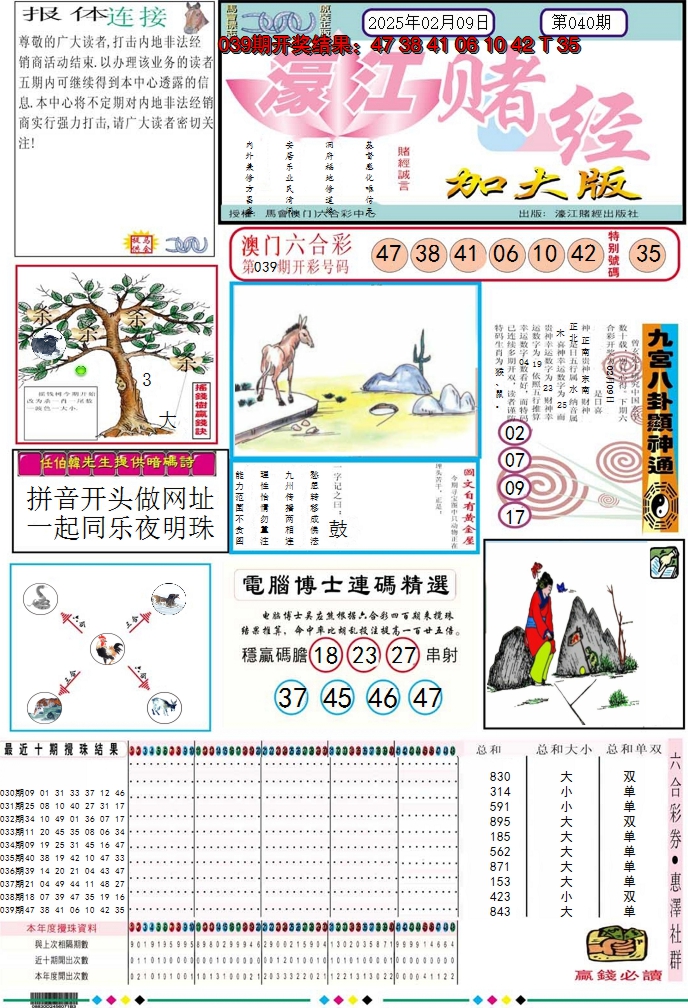 2025040期濠江赌经A加大版