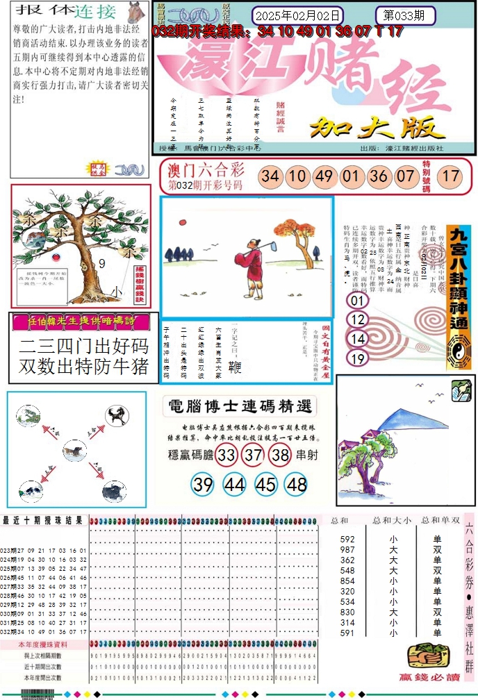 2025033期濠江赌经A加大版