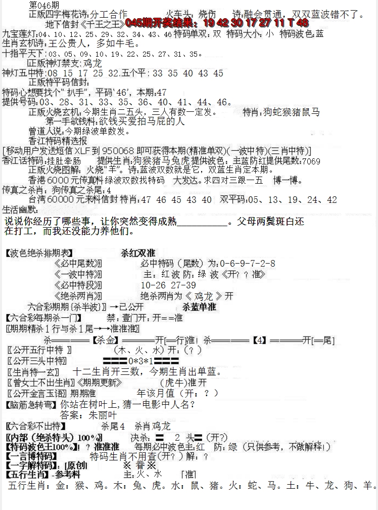 2025046期先锋总刚B