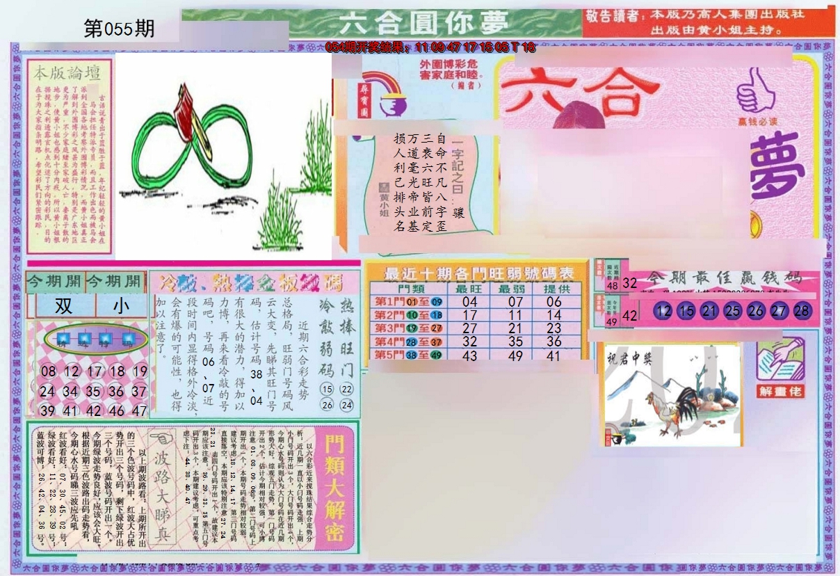 2025055期(新版)六合圆你梦A