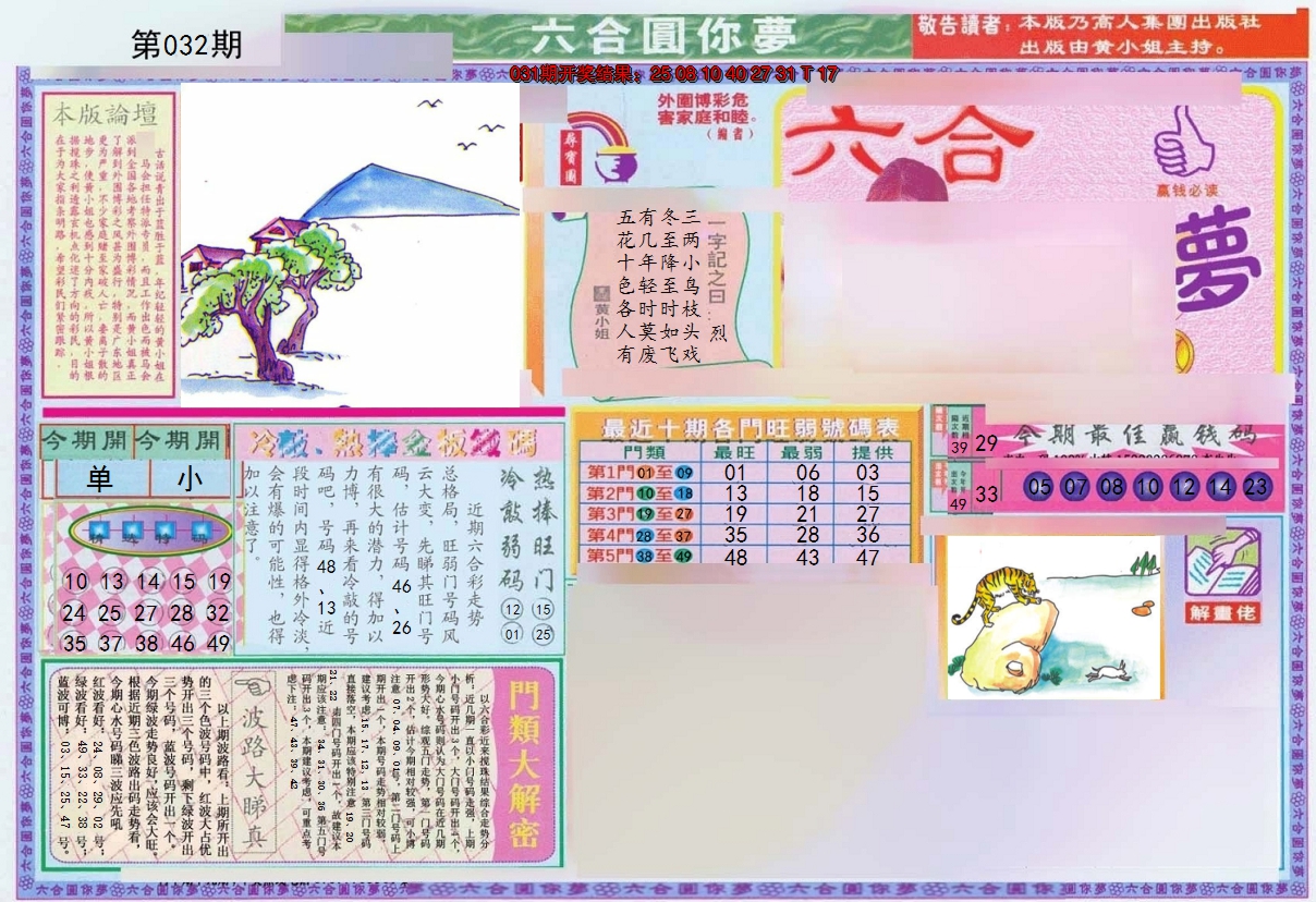 2025032期(新版)六合圆你梦A