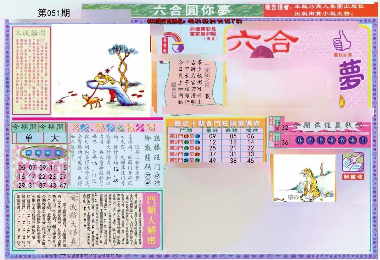 2025051期(新版)六合圆你梦A