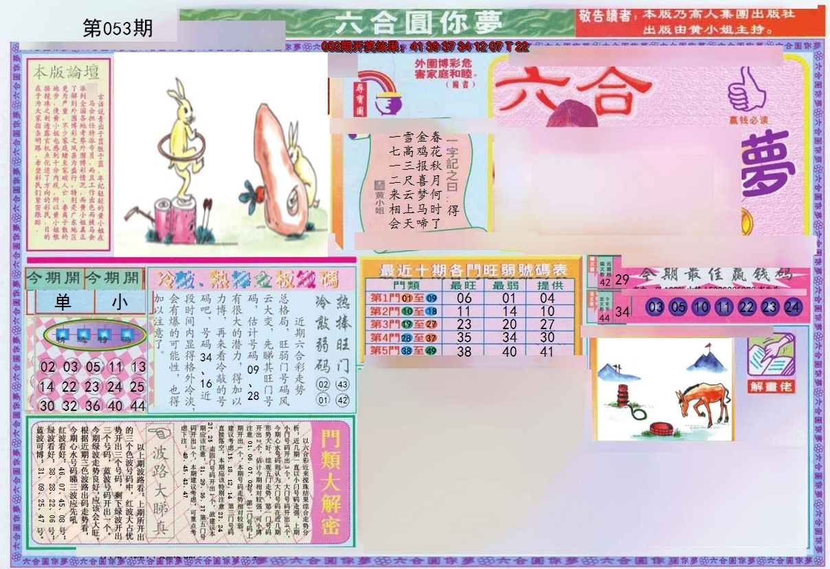 2025053期(新版)六合圆你梦A