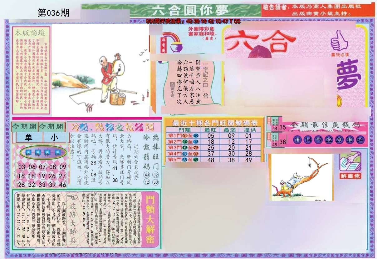 2025036期(新版)六合圆你梦A
