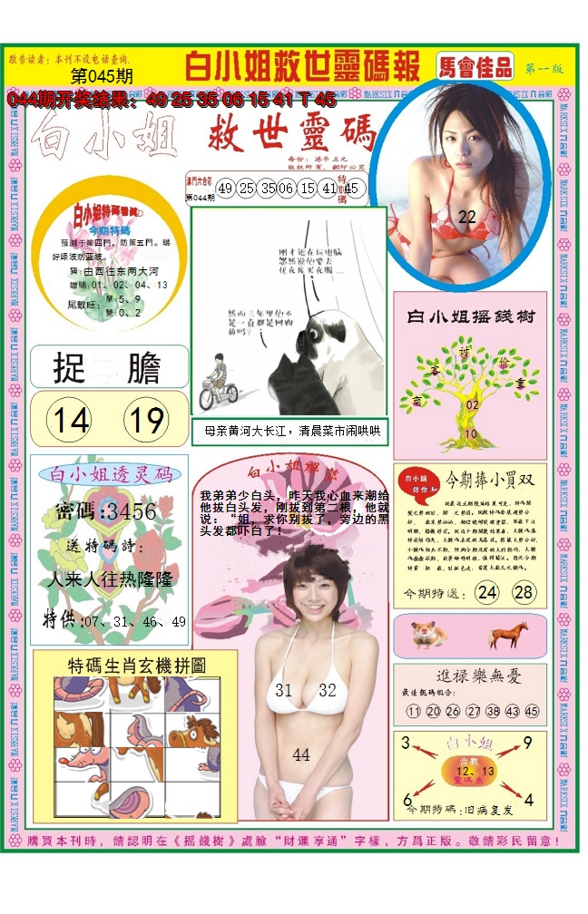 2025045期白小姐龙卷风A