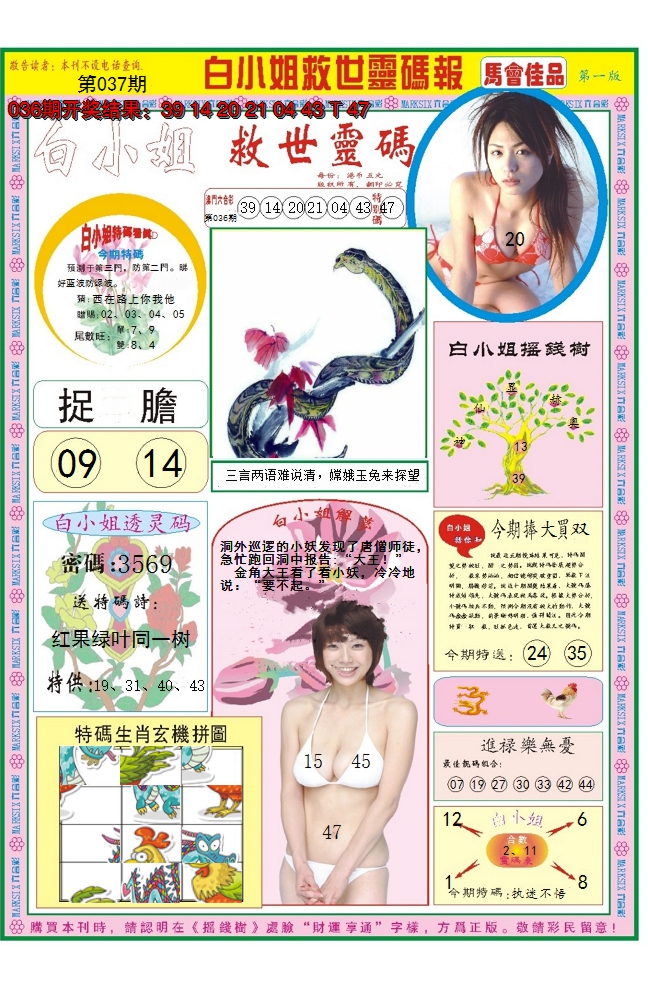 2025037期白小姐龙卷风A