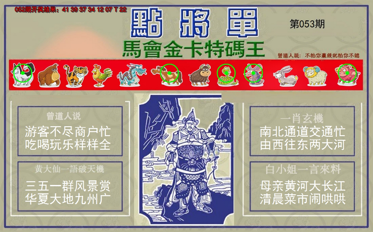 2025053期点将单